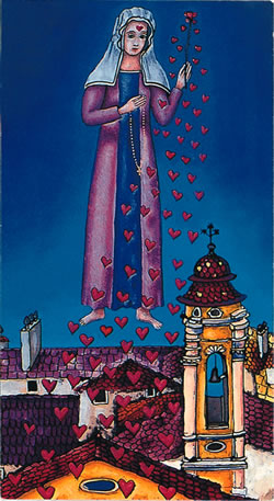 Sainte Rita, peinture de Slobodan